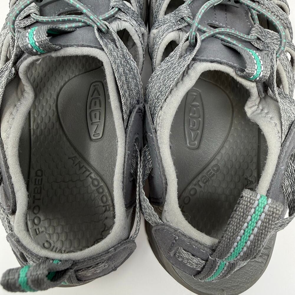 Keen Whisper Hiking Sandals Women's 10 Grey Teal Summer Footwear - Picture 10 of 11